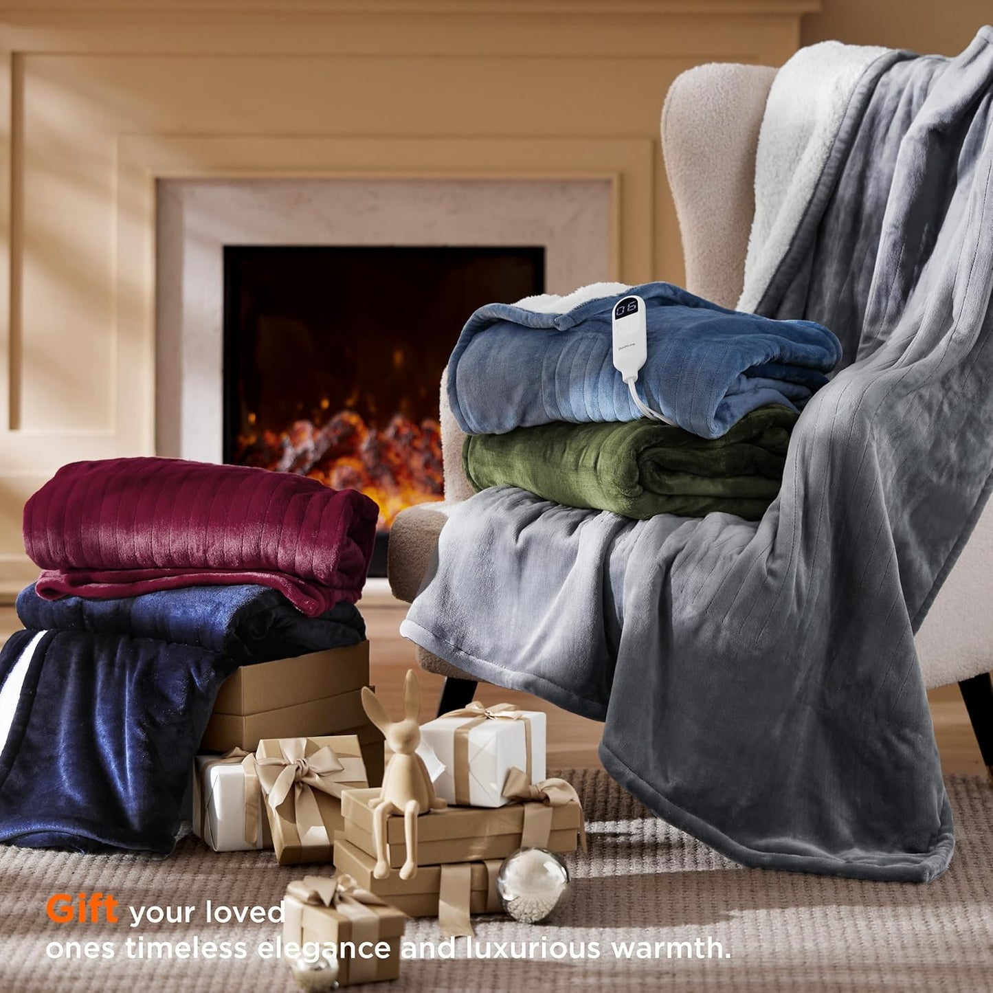 Heated Blanket Throw Blanket - Fast Heating Electric Blanket
